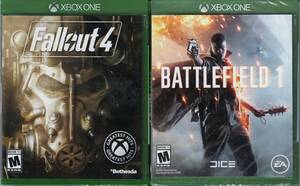 Fallout 4 & Battlefield 1 Xbox One Both New Live In A Wasteland or Destroy Earth 海外 即決