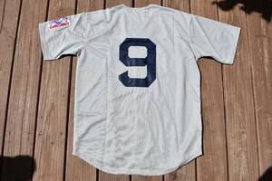 New! Ted Williams Boston Red Sox Gray Heavyweight Baseball Jersey Medium 海外 即決