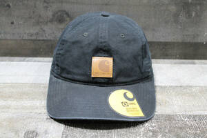 Carhartt Force Strap Back Hat Cap Adult Adjustable Black Leather Logo Wicking 海外 即決