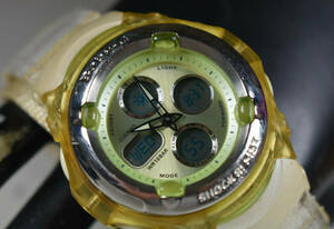 RARE! Circa 2004 Casio Baby-G Women’s Lime Green Watch BG 60BD NEW BATTERY! 海外 即決