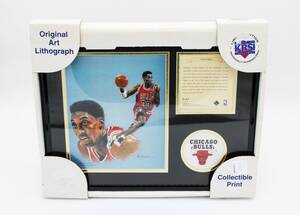 KRSI Limited Edition Original Art Lithograph Chicago Bulls Scottie Pippen 海外 即決