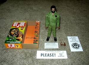 VINTAGE GI JOE AFRICAN AMERICAN TALKING TEAM COMMANDER NO CRACKS - PLEASE READ 海外 即決