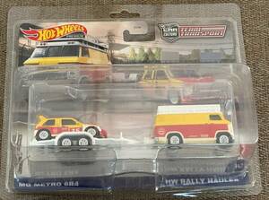 Hot Wheels Car Culture Team Transport Rally Hauler with MG Metro 6R4 # 47 , Nice 海外 即決