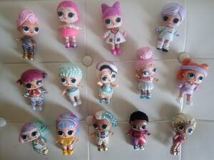 lol surprise lot of 14 dolls with clothing. Good condition 海外 即決