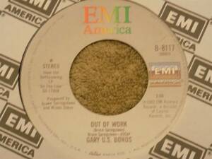 GARY U.S. BONDS Bring Her Back / Out Of Work 7" 45 海外 即決