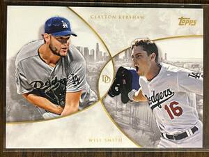 2019 Topps Dynamic Duals #22 Clayton Kershaw Will Smith Los Angeles Dodgers 海外 即決