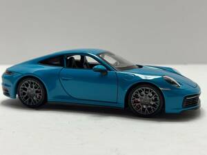 Welly 1:24 2020 Porsche 911 Carrera 4S Alloy Sports Car Model Diecast Blue 海外 即決