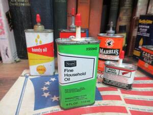 EMPTY Sears ROEBUCK Craftsman FINE Household Oil 4oz Oil Can Tin Handy Oiler 海外 即決