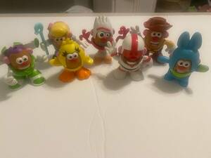 Disney Toy Story 4 potato head figures set of 7 Playskool/hasbro 100% complete 海外 即決