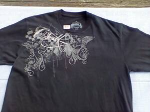 O'Neill Mens Surf Beach Graphic t-shirt skulls wings Size Large Vintage Y2K 21" 海外 即決