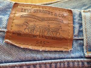 Vintage Levi's 545 Orange Tab Jeans Men's Loose Fit 34 x 29 DISTRESSED work wear 海外 即決
