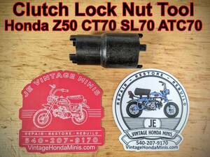 Tool - Clutch Spanner Nut Removal - 20mm 24mm - Honda Z50 CT70 SL70 XL70 ATC70 海外 即決