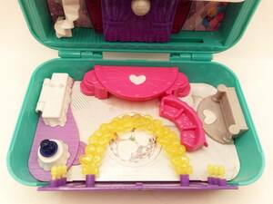 Lot of Polly Pocket Hidden Places Dance Party Case, Jet Ski, Pool and Extras 海外 即決