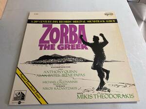 ZORBA THE GREEK ORIGINAL SOUNDTRACK バイナル RECORD LP ALBUM 20TH CENTURY FOX 4167 海外 即決