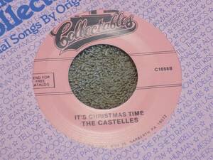 THE CASTELLES It's Christmas Time / OVER THE RAINBOW / 7" 45 re EX 海外 即決