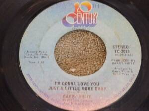 BARRY WHITE I'm Gonna Love / You Just A Little Bit More Baby 7" 45 2 versions 海外 即決