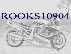 1991 Suzuki GSX R1100 MOTORCYCLE ART PRINT 海外 即決