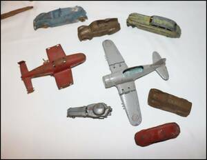 VINTAGE TOOTSIETOY CARS - HUBLEY VEHICHLES - SUN RUBBER CARS - METAL AIRPLANES 海外 即決