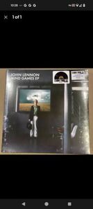 John Lennon- Mind Games EP Record Store Day 2024 RSD 12" Glow Color Vinyl EP 海外 即決