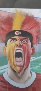 Kansas City Chiefs Game Day Fuzzzy Head Wig NFL Headgear New 海外 即決