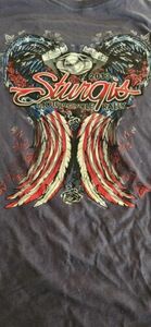 Sturgis 2013 Womens 2xl tshirt with roses design wings 海外 即決