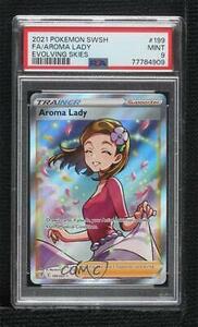 2021 ポケモン Sword & Shield - Evolving Skies Aroma Lady #199 PSA 9 MINT 0wc9 海外 即決