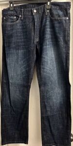 Levi’s 514 Jeans Dark Blue Men’s Size W38 L32 EUC 海外 即決