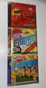 100% 200% 300% Energy - Audio CDs - Radikal Critique Popular Records - 3 CD LOT 海外 即決