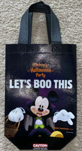 Mickey’s Not So Scary Halloween Party 50th Anniversary Trick Or Treat Bag 海外 即決