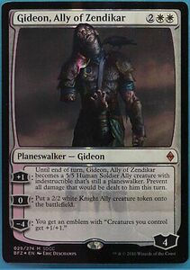 Gideon, Ally of Zendikar SDCC Promo FOIL Battle for Zendikar NM 458156 ABUGames 海外 即決