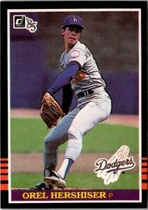 1985 Donruss Orel Hershiser #581 Los Angeles Dodgers Baseball Card 海外 即決