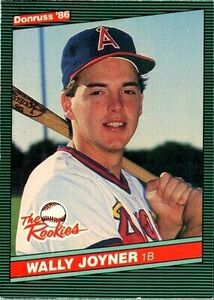 1986 Donruss The Rookies Wally Joyner #1 California Angels Baseball Card 海外 即決