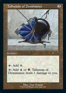 Near Mint x 1 Talisman of Dominance - Retro Frame Secret Lair Drop Series 海外 即決