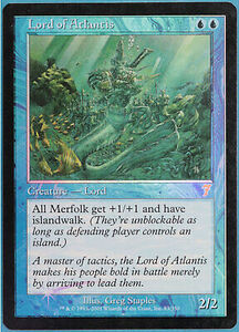 Lord of Atlantis FOIL 7th Edition PLD Blue Rare MAGIC CARD (ID# 370071) ABUGames 海外 即決