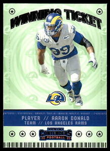 Aaron Donald #WT10 2020 Panini Contenders Winning Ticket Los Angeles Rams 海外 即決