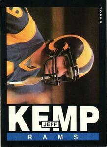 1985 Topps 83 Jeff Kemp Los Angeles Rams RC 海外 即決