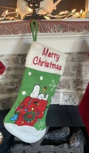 PEANUTS Snoopy & Woodstock Christmas stocking 海外 即決