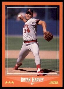 1988 Score Rookie & Traded Bryan Harvey California Angels #87T 海外 即決