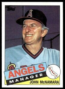 1985 Topps John McNamara California Angels #732 海外 即決