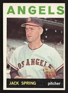 Jack Spring 1964 Topps #71 Los Angeles Angels VG-EX SU |0424 海外 即決