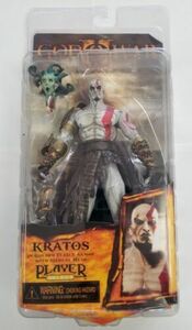 Neca God of War 2 Kratos Golden Fleece Armor Medusa Head 7" Figure Opened 海外 即決