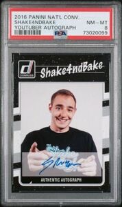 Shake4ndBake 2016 Panini National Convention NSCC Youtube Autograph Auto PSA 8 海外 即決