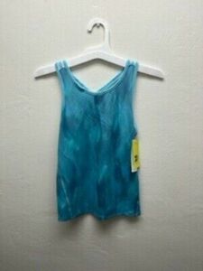 All in Motion Girl's Strappy Tank - Blue/Green - M (7-8) 海外 即決
