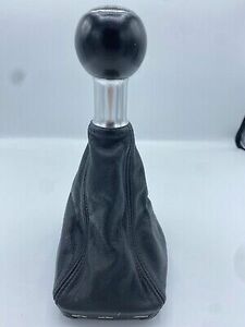  OEM Audi B6 B7 A4 S4 2003 - 2008 Leather Shifter Boot Shift Knob 5 Speed Black 海外 即決