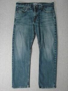 TG15416 2016 **LEVI'S** SIGNATURE STRAIGHT JEANS 34x30 (msr 33"x30") DARK BLUE 海外 即決