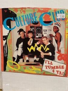 CULTURE CLUB 7" 45 RPM - "I'll Tumble 4 Ya!" "Mystery Boy" w/ps VG- to VG cond. 海外 即決