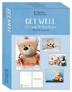 Card-Boxed-Get Well-Dr. Teddy (Box Of 12) by Family Treasures 海外 即決