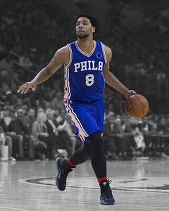 Philadelphia 76ers JAHLIL OKAFOR Glossy 8x10 Photo Spotlight Print Poster 海外 即決