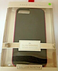 CaseMate Slim Tough Case iPhone SE (2nd Gen 2020) 6 6S Gray/ Pink Gel / Bumper 海外 即決