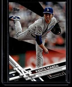 Kenta Maeda Los Angeles Dodgers 2017 Topps Black #597 Ser. #d /66 海外 即決